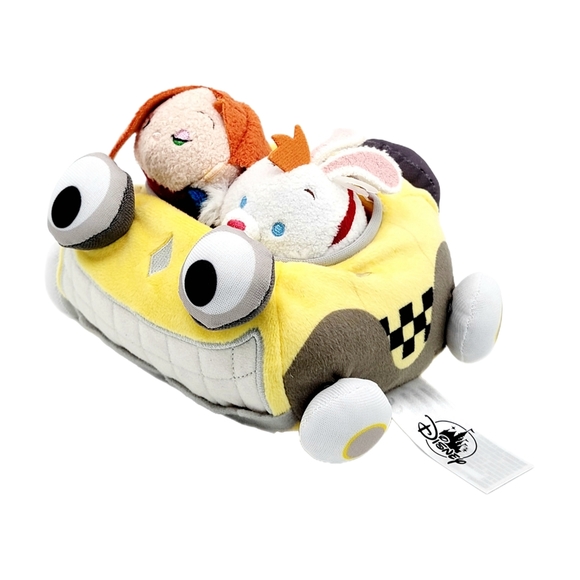 Disney Parks Jessica Rabbit & Roger Rabbit + Benny Taxi Cab Tsum Tsum Plush Set - Picture 2 of 7
